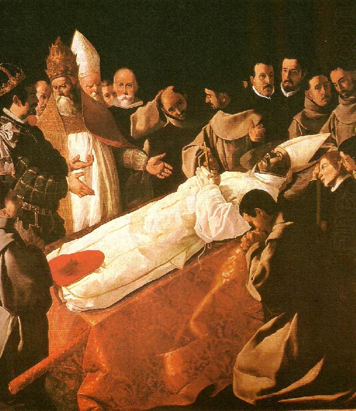 death of st. buenaventura, Francisco de Zurbaran